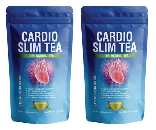Two pouches of Cardio Slim Tea providing a 60-day supply