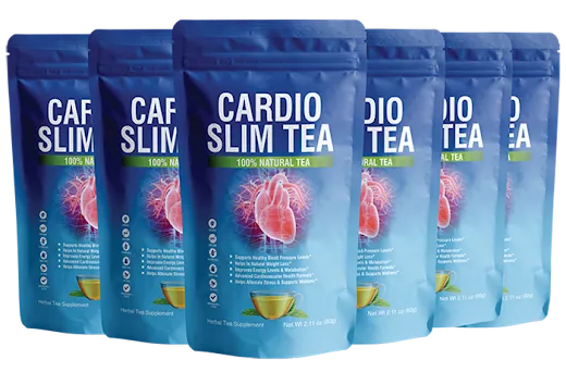 Cardio Slim Tea - 6 Pouches Herbal Blood Pressure and Weight Management Formula